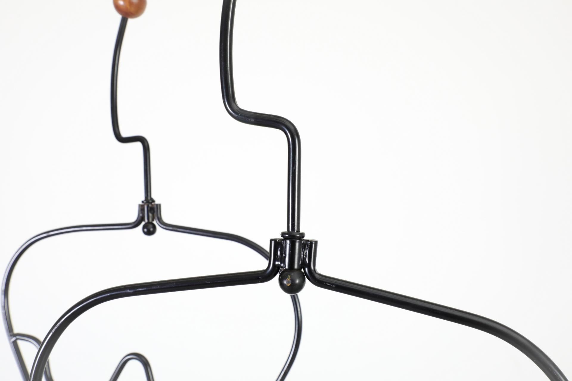 1980's Nude Woman Häpen Valet or Clothing Stand in Black by Ehlén Johansson For Sale 2