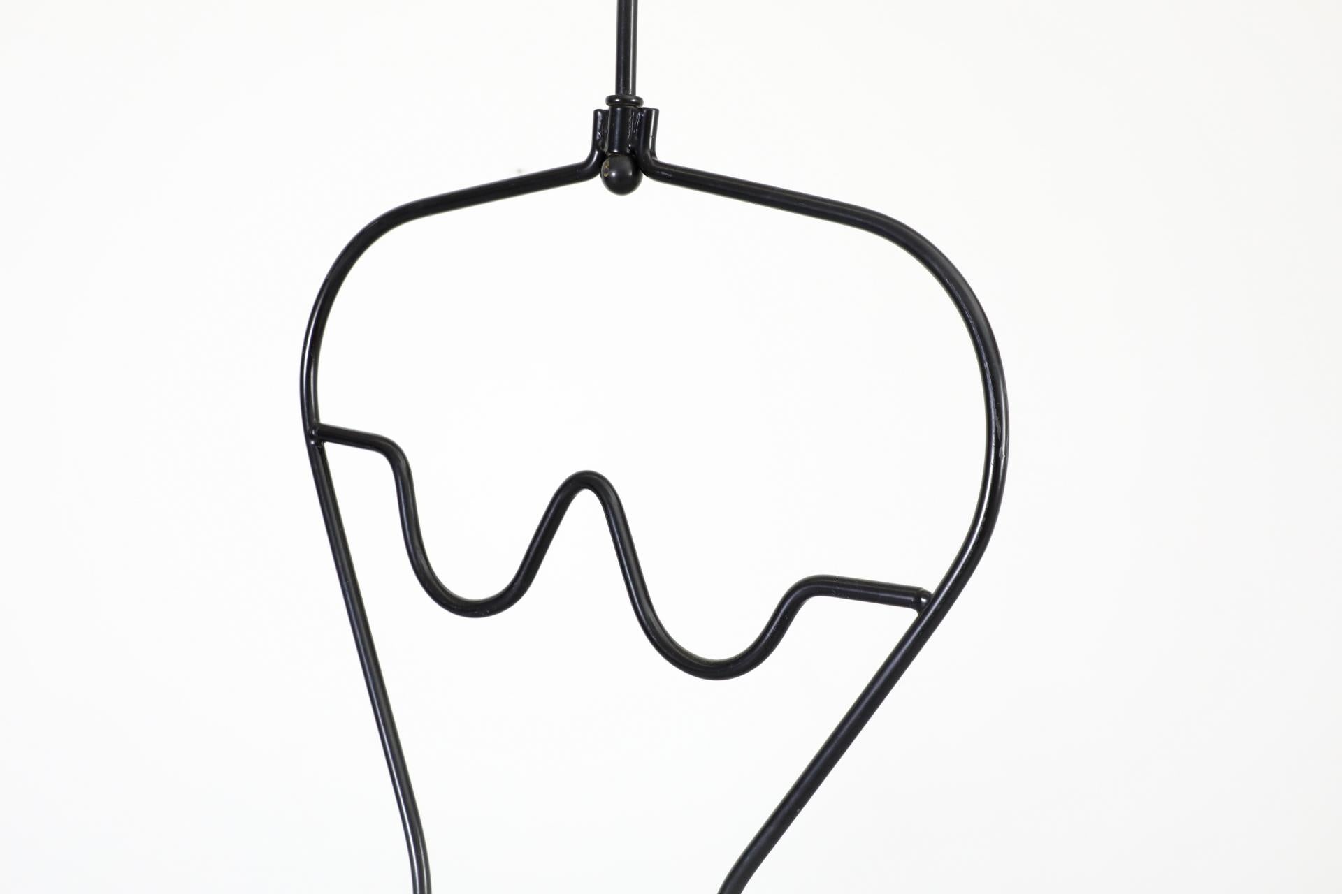 1980's Nude Woman Häpen Valet or Clothing Stand in Black by Ehlén Johansson For Sale 3