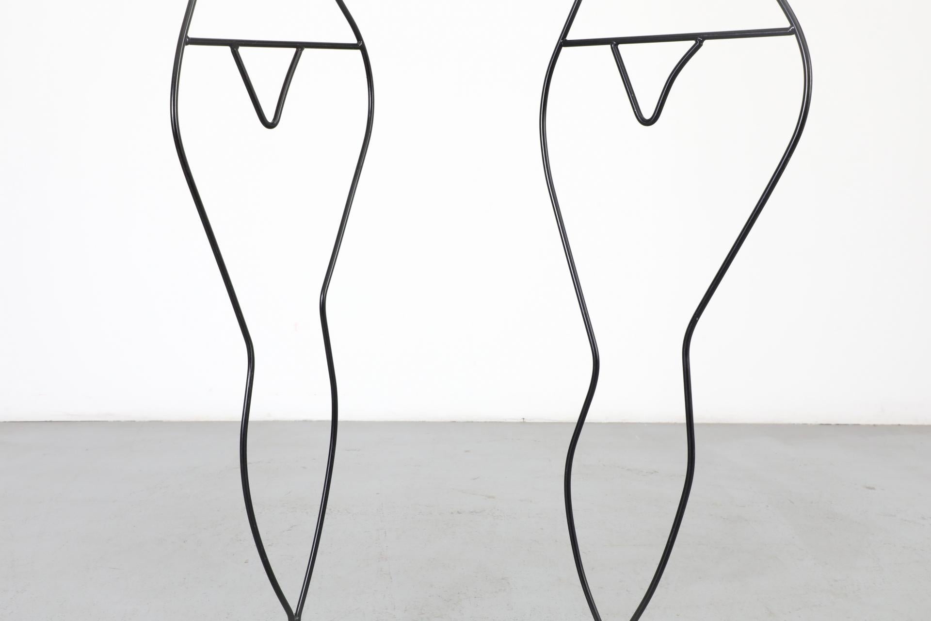 1980's Nude Woman Häpen Valet or Clothing Stand in Black by Ehlén Johansson For Sale 5