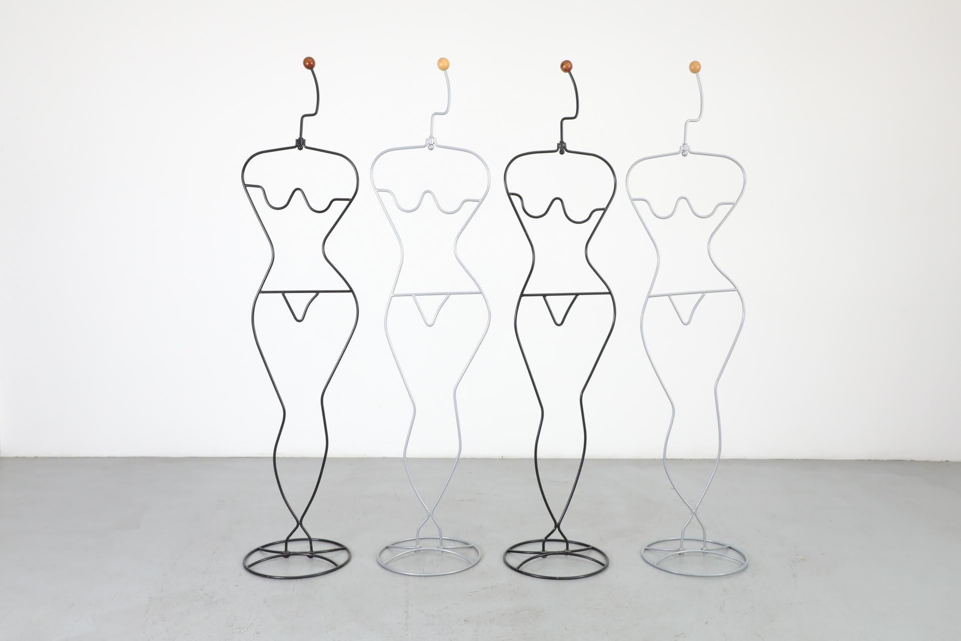 Swedish 1980's Nude Woman Häpen Valet or Clothing Stand in Black by Ehlén Johansson For Sale