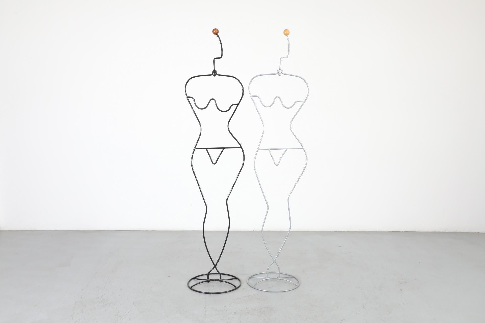 Late 20th Century 1980's Nude Woman Häpen Valet or Clothing Stand in Black by Ehlén Johansson For Sale