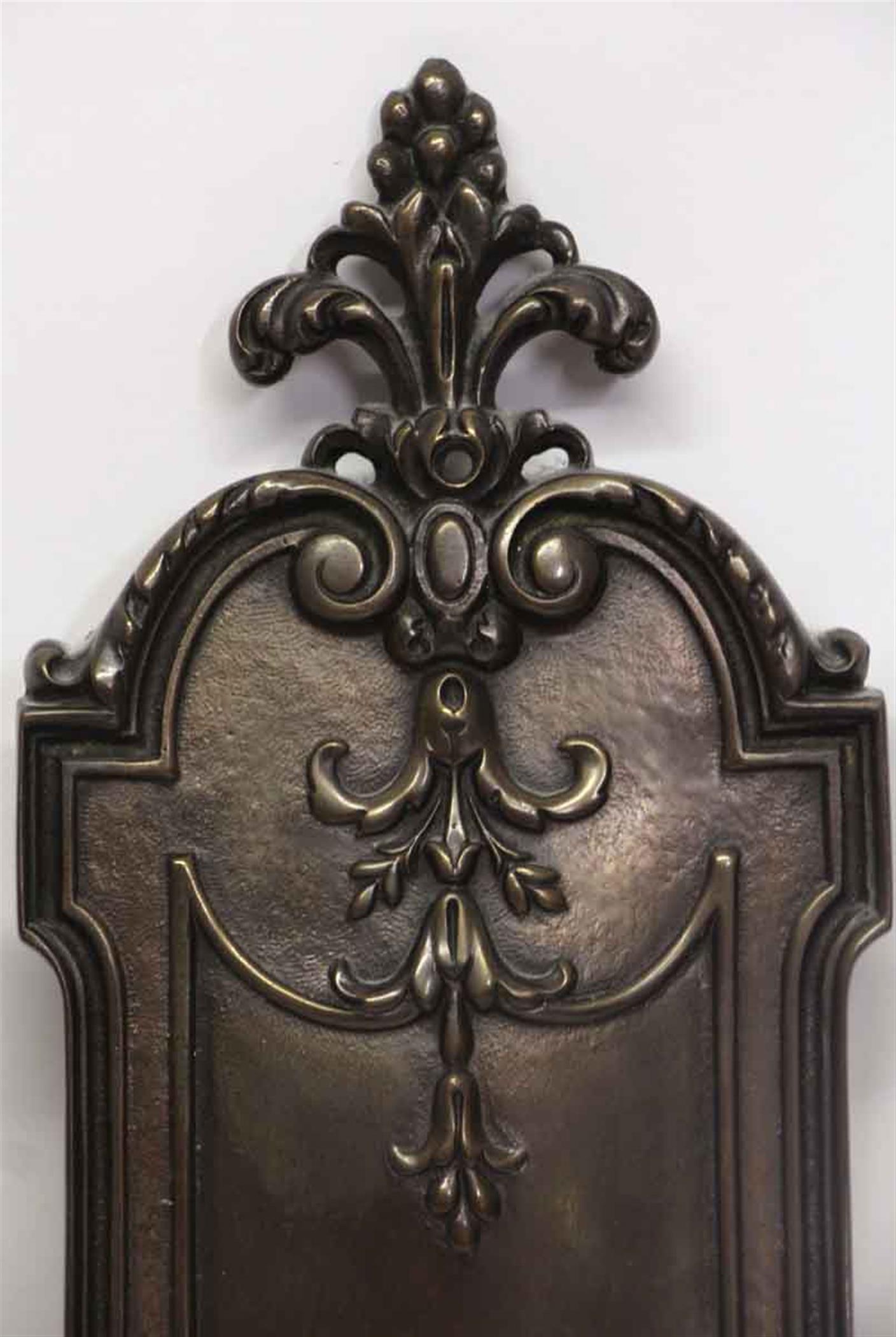 American 1980s NYC Waldorf Astoria Hotel Heavy Cast Bronze Two-Arm Sconce