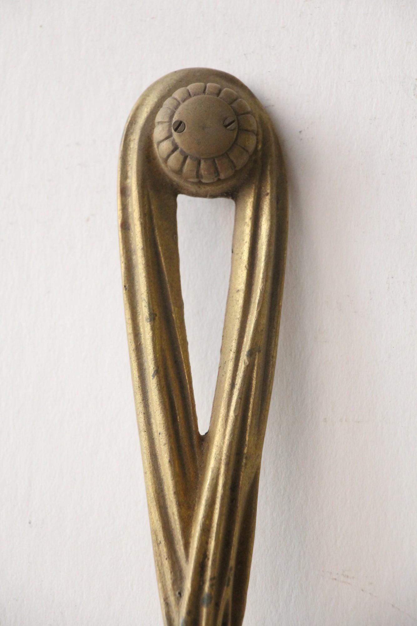 Late 20th Century 1980s NYC Waldorf Astoria Hotel Wall Sconce Neoclassical Gilded Two Arm Brass