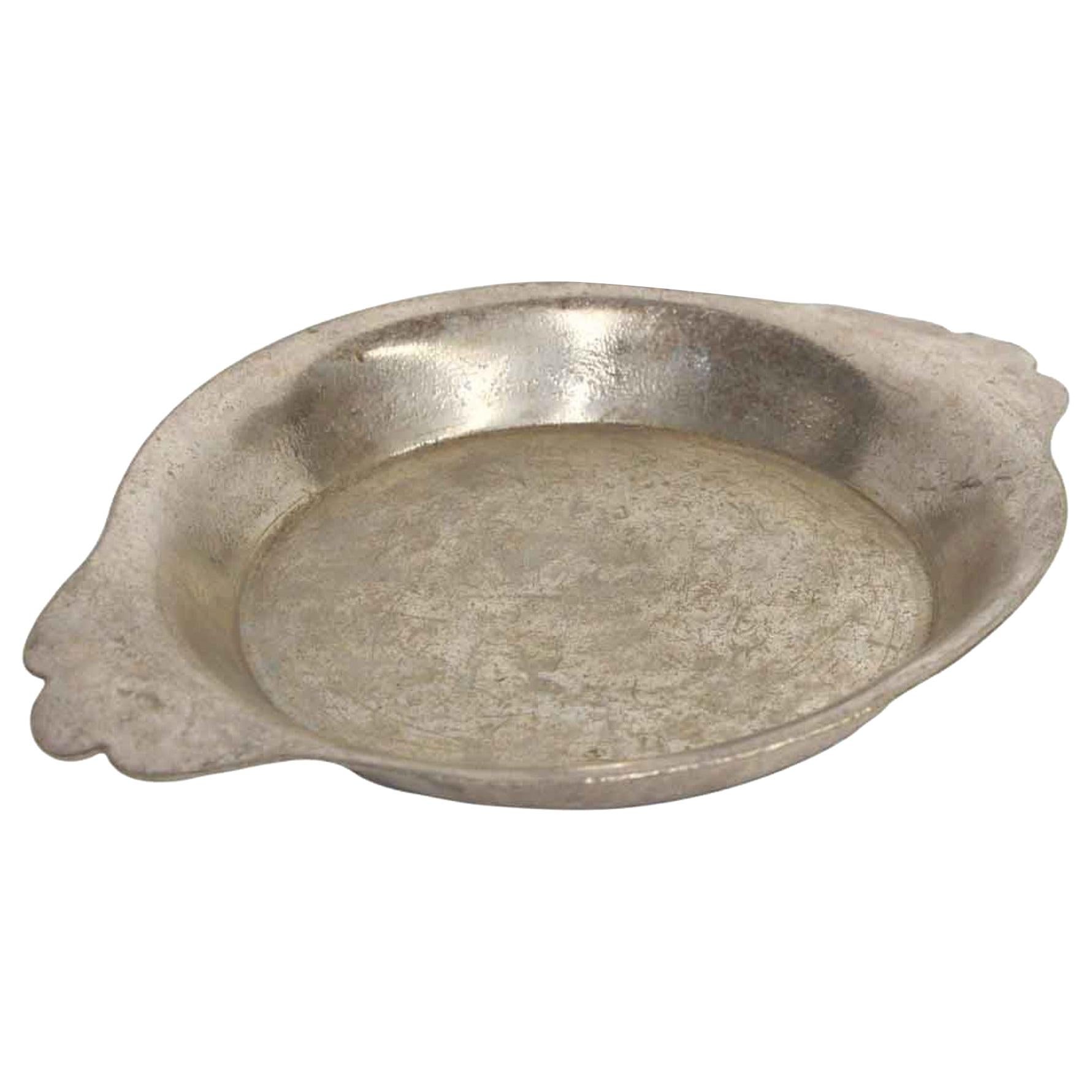 NYC Waldorf Astoria Piatto bowl in ottone placcato argento Stile di servizio poco profondo