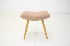 1980s Oak Stool, Czechoslovakia
