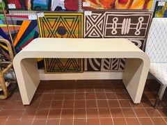 Konsolentisch aus Laminat im „Waterfall“-Design in Off-White aus den 1980er Jahren
