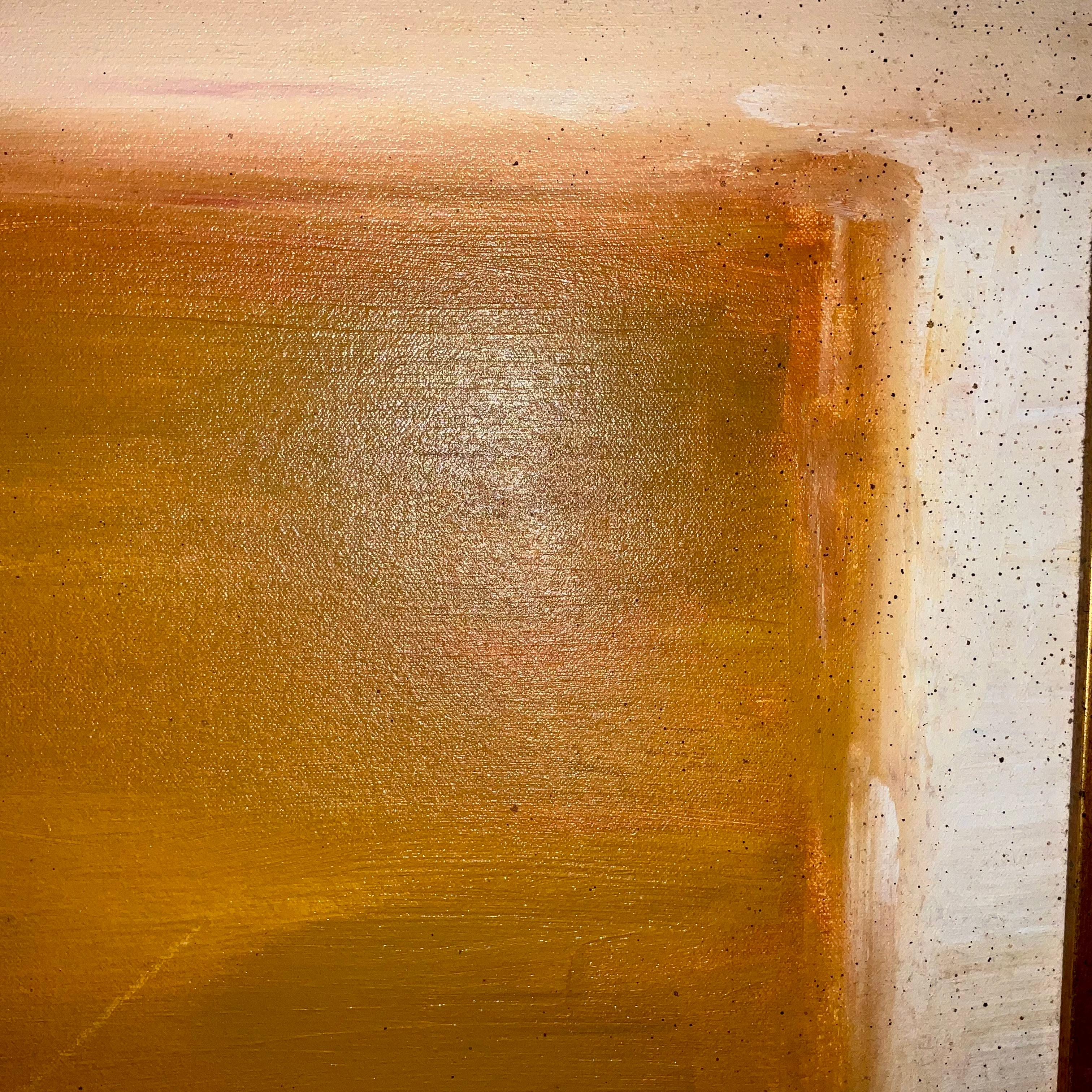 Olio su tela astratto degli anni '80 con cornice in foglia d'oro, alla maniera di Rothko In condizioni buone in vendita a West Palm Beach, US