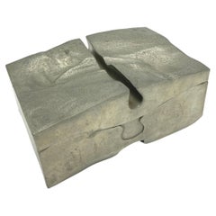 Vintage 1980's One of a kind decorative pewter boxe