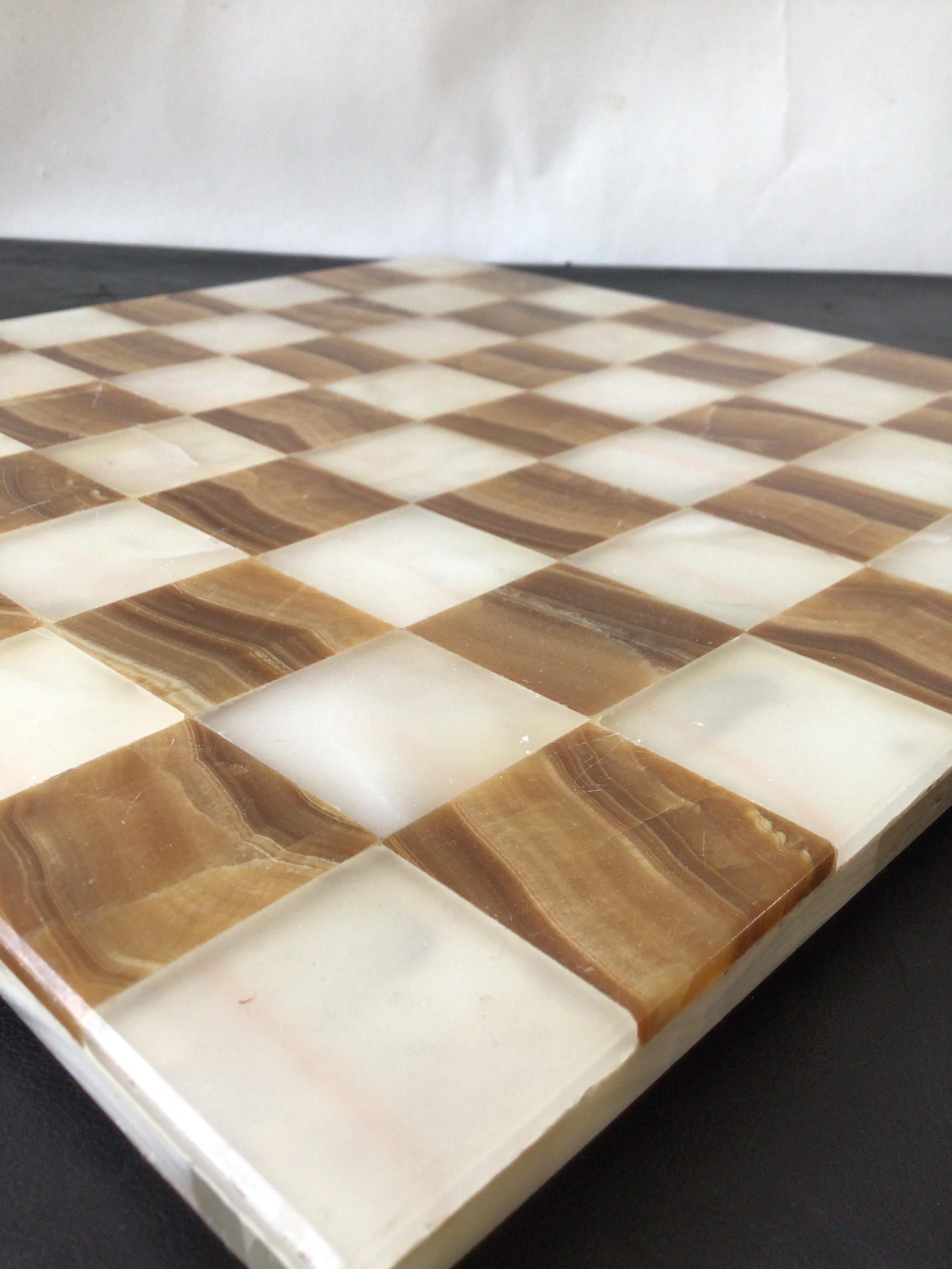 1980s Onyx Chess Board In Good Condition In Tarrytown, NY