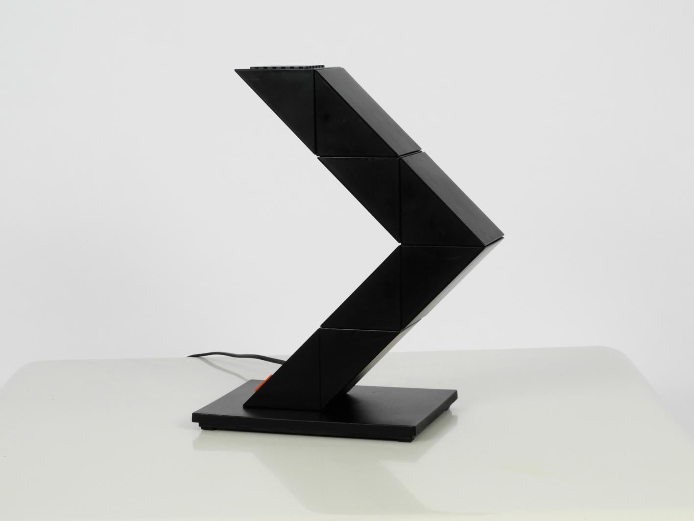 Post-Modern 1980s Optelma Sculpture Table Lamp Model Z-LITE Design of Switzerland