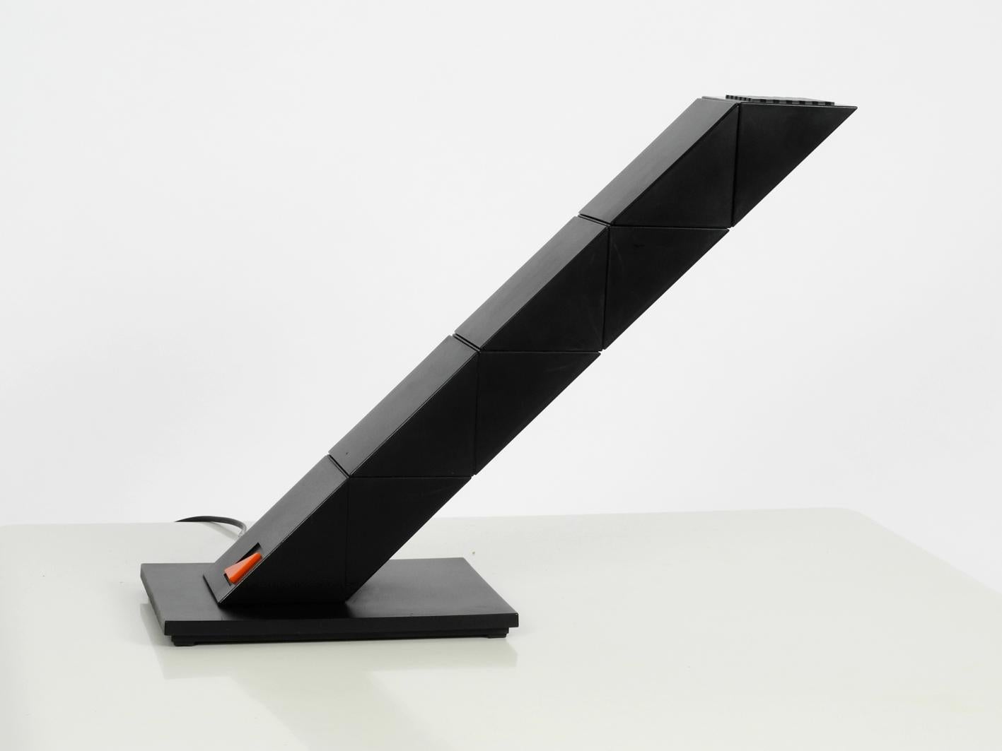 Metal 1980s Optelma Sculpture Table Lamp Model Z-LITE Design of Switzerland