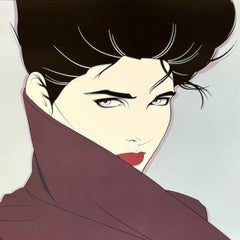 Poster artistico originale degli anni '80 di Patrick Nagel "The Book".