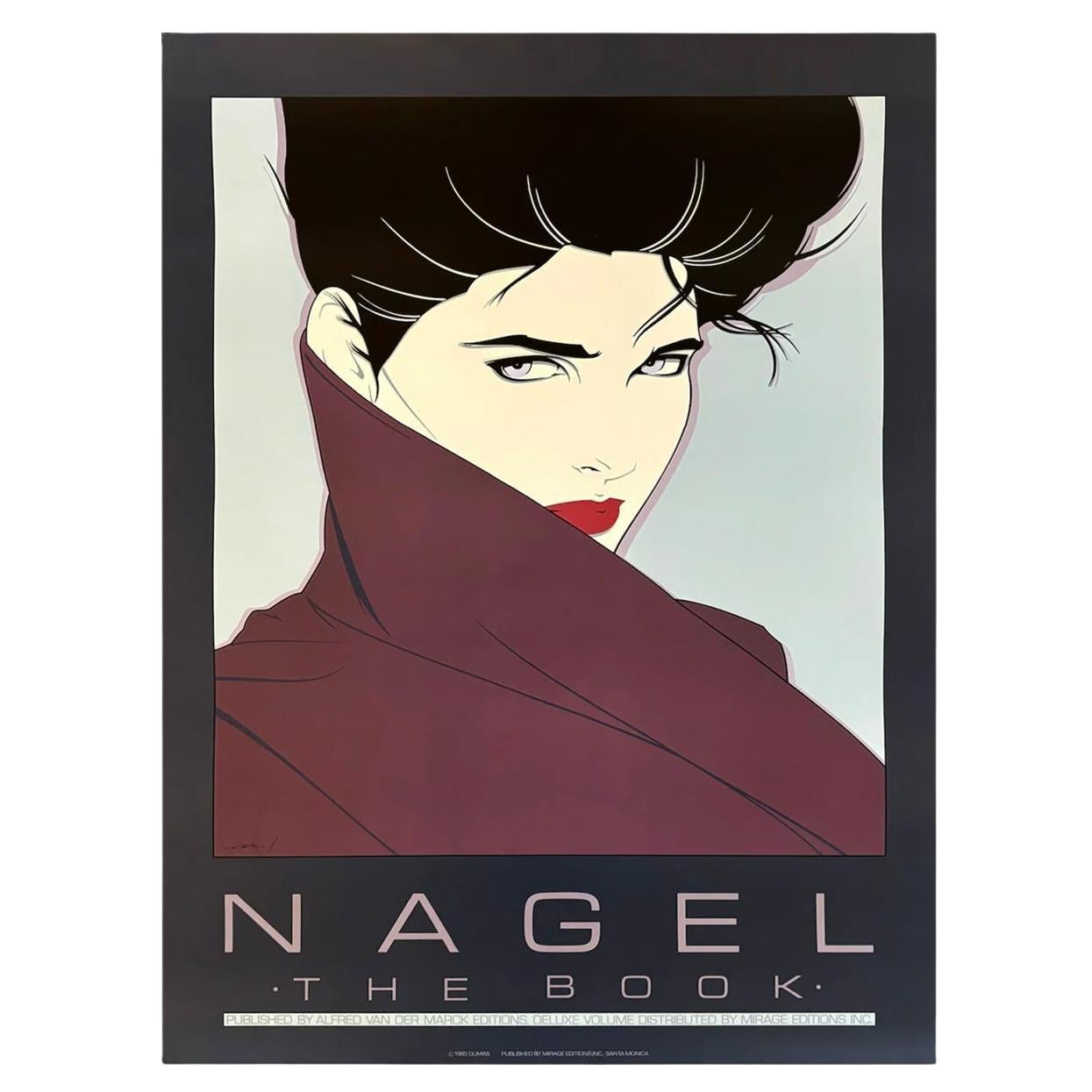 Póster artístico original de los años 80 de Patrick Nagel "El libro".