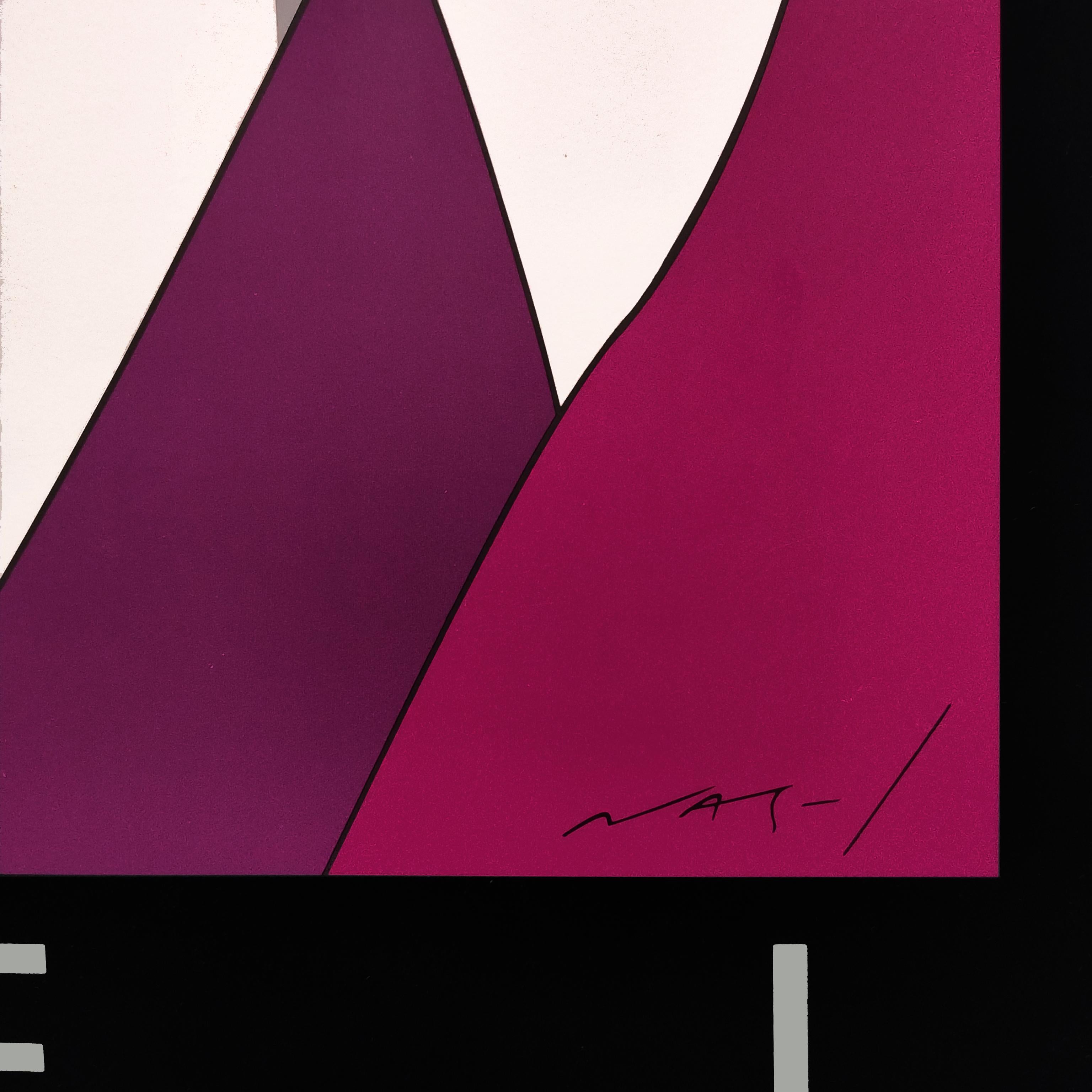 Splendida litografia originale degli anni '80 di Patrick Nagel 