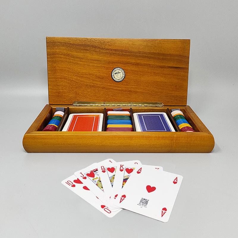 1980s Original Gorgeous Playing Cards Box by Piero Fornasetti For Sale 2