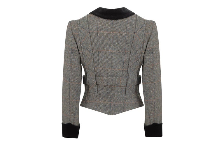 Vivienne Westwood 1980s Love Jacket Harris Tweed Collection A/W 1987