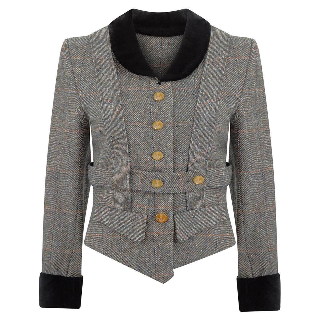 1980s Original Time Machine Collection Vivienne Westwood Harris Tweed Jacket