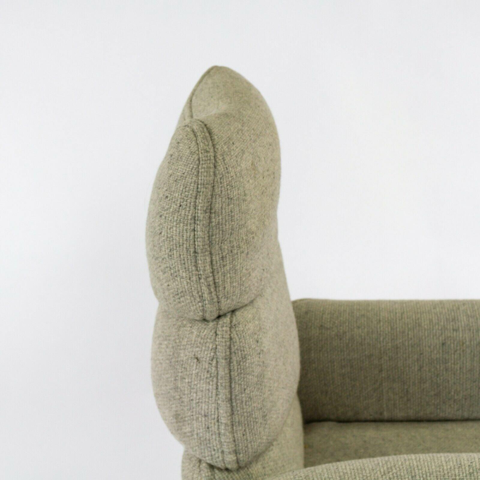 1980's Otto Zapf for Knoll High Back Office Desk Chair w/ Fabric Upholstery 1