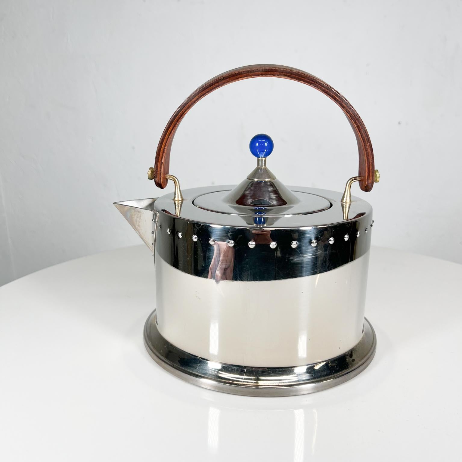 Post-Modern 1980s Ottoni Stainless Tea Kettle by Carsten Jorgensen for Bodum Italy