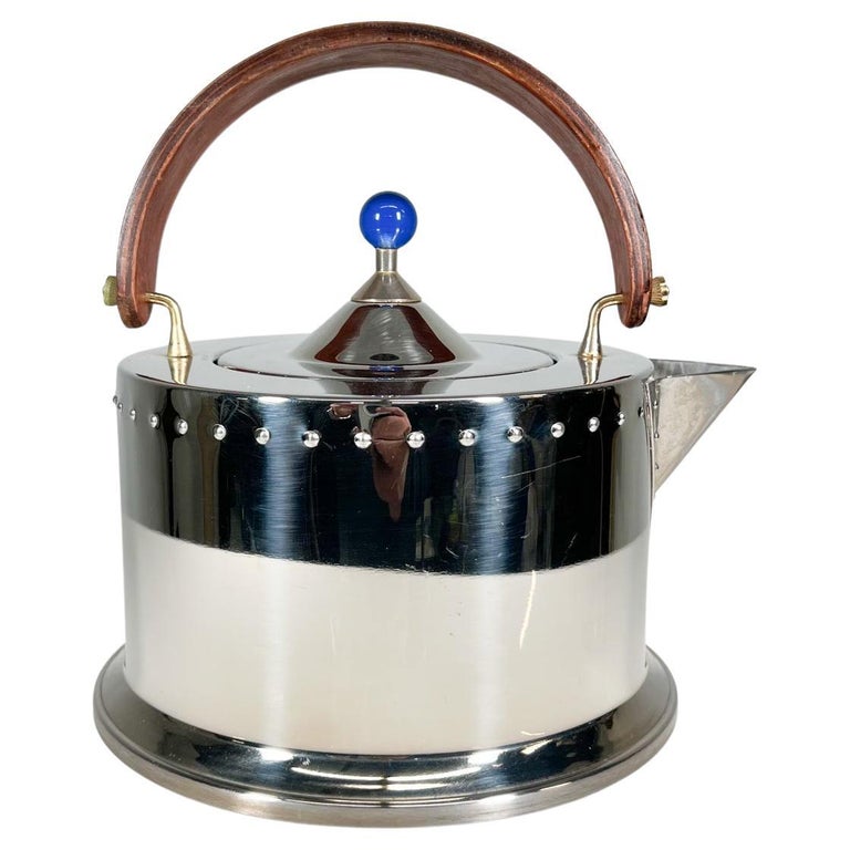 1980s Ottoni Stainless Tea Kettle by Carsten for Bodum Italy For Sale at 1stDibs