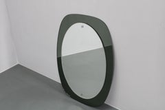 1980s Oval Italian Mirror