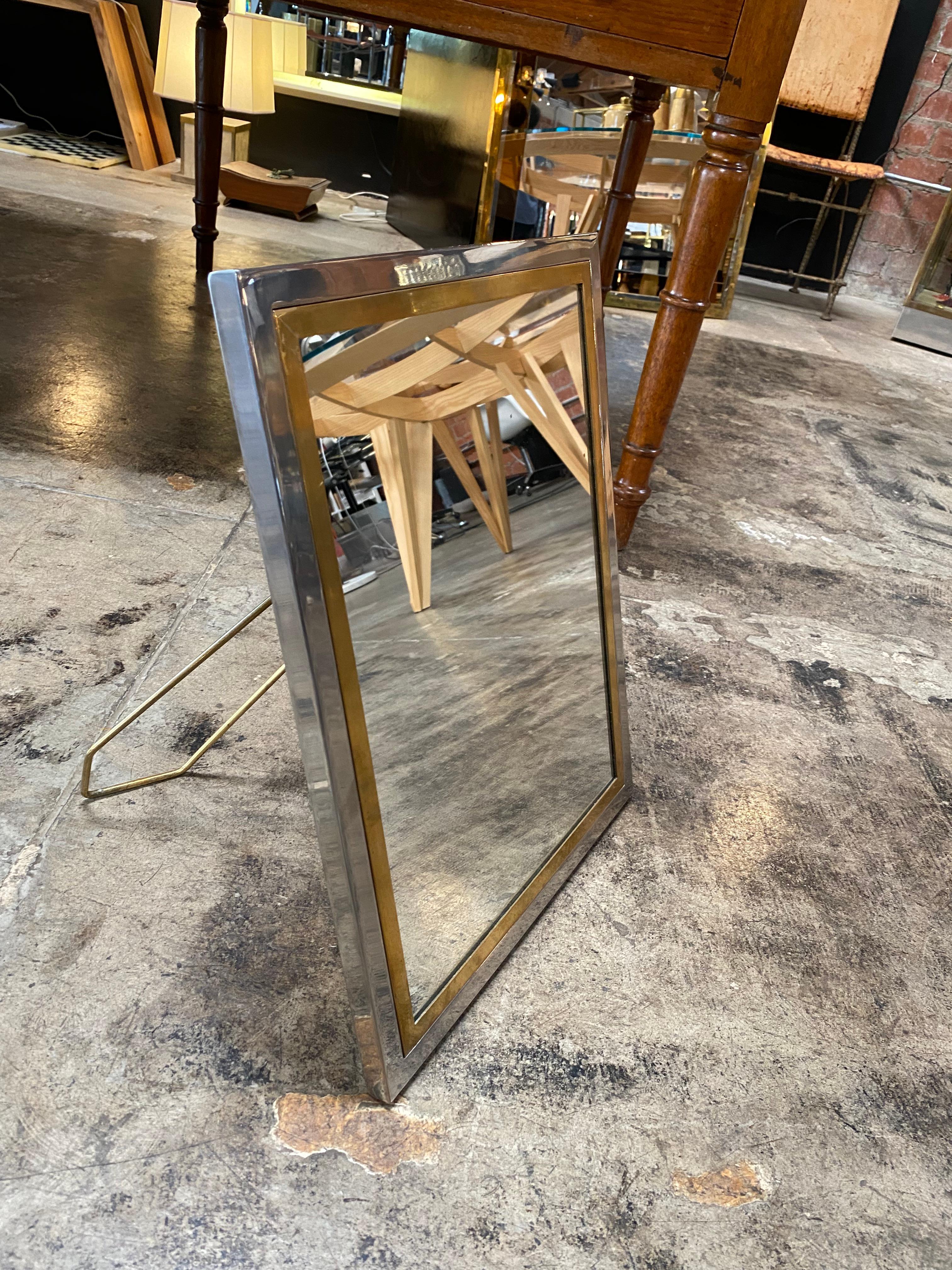 Miroir de table italien surdimensionné des années 1980 en vente 2