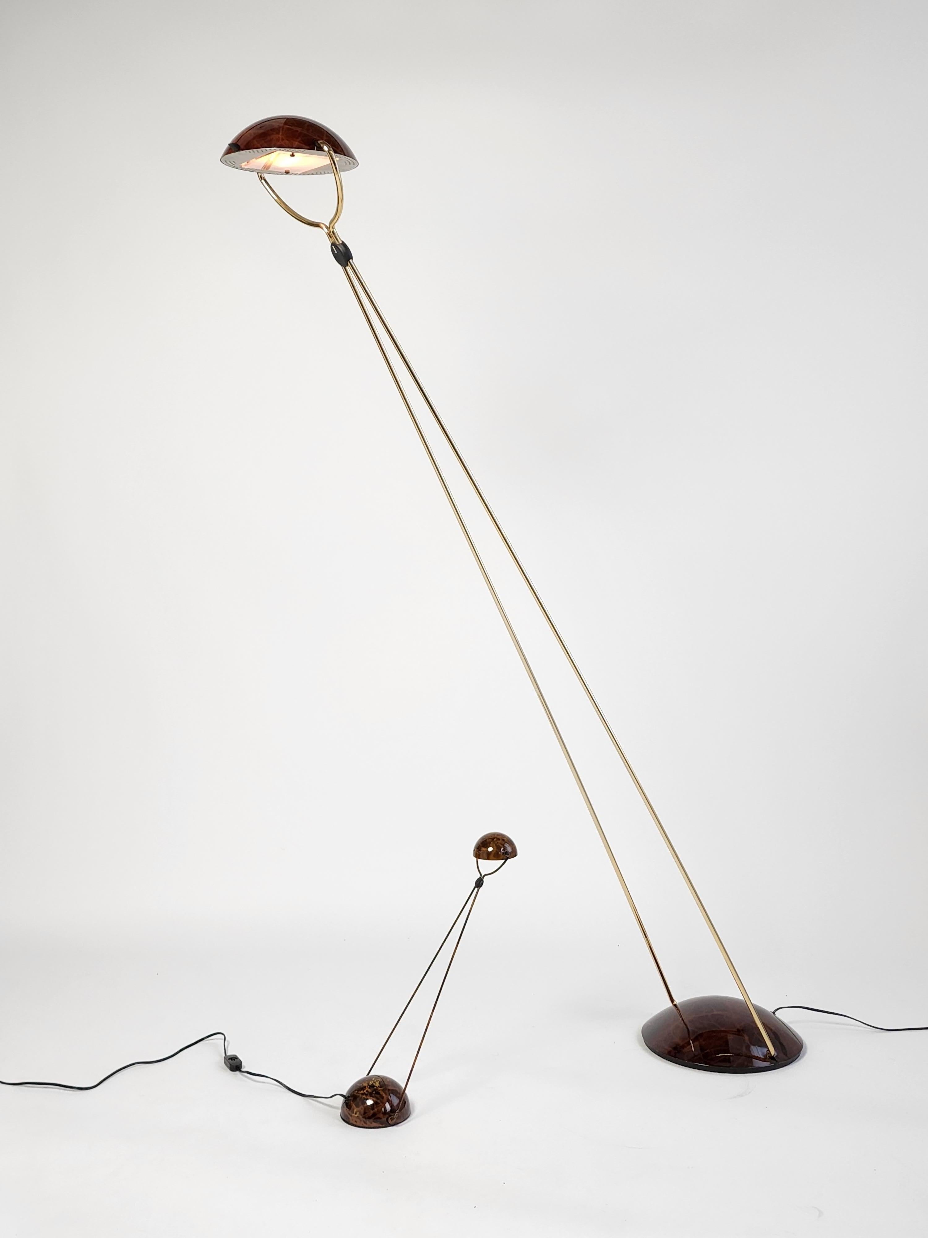 Brass 1980s, Floor Lamp  Meridiana ' Terra '  by  Paolo Piva, Italy For Sale