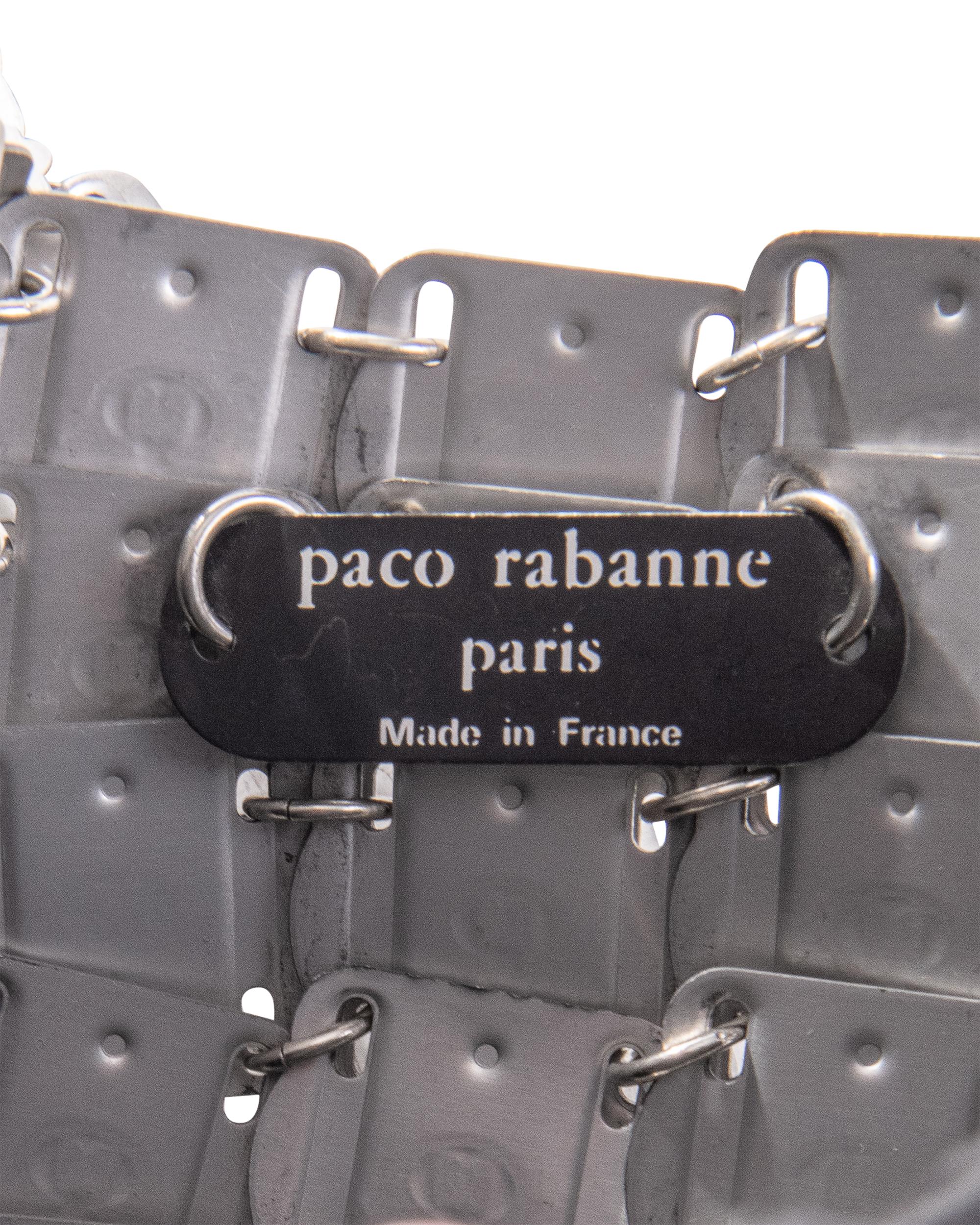 1980's Paco Rabanne Silver Chainmail Bag 2