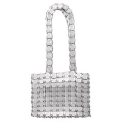 1980's Paco Rabanne Silver Chainmail Bag