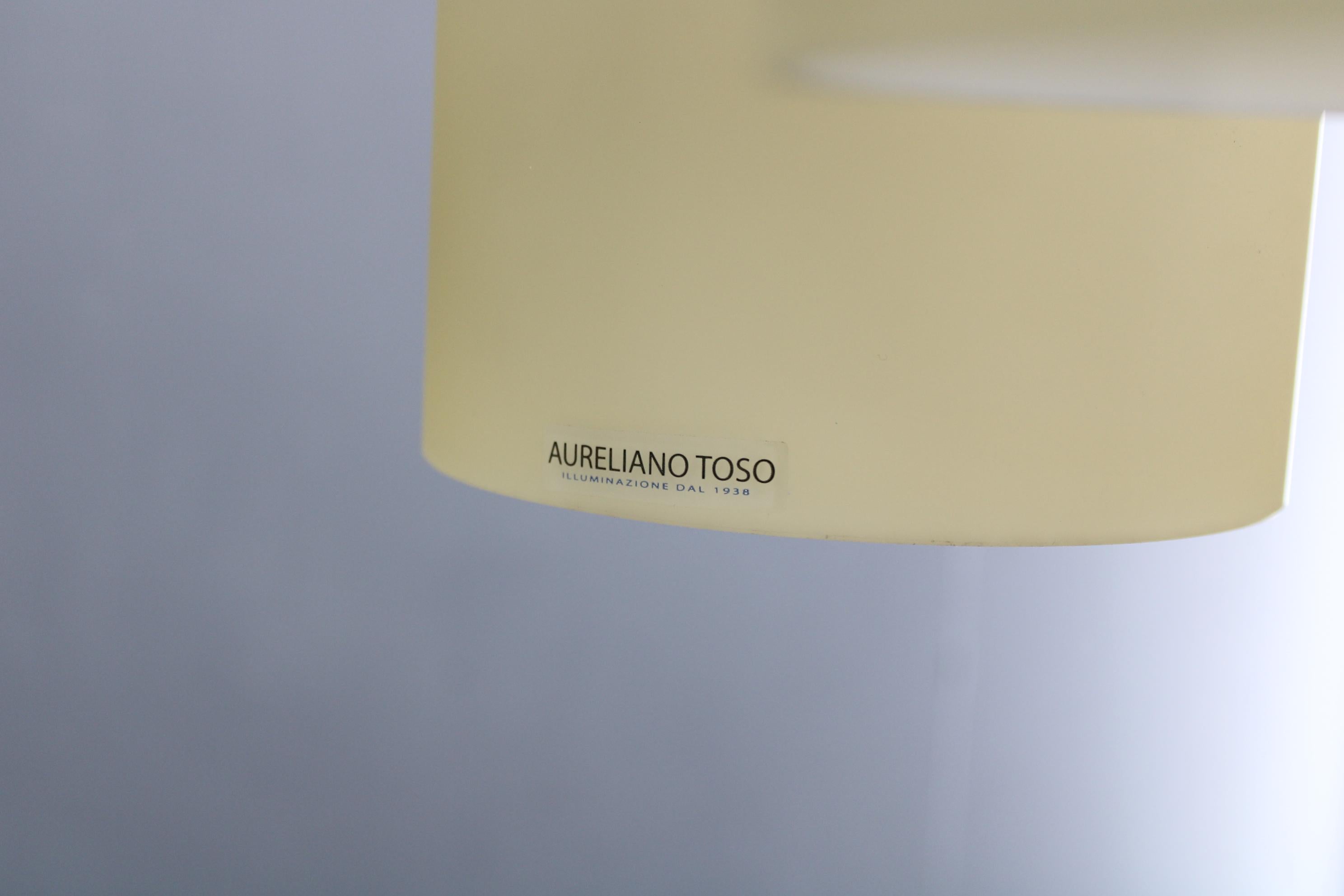Fine XX secolo Anni '80 Coppia di lampade a sospensione in vetro di Aureliano Toso, Italia in vendita