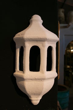 1980s Pair of Ceramic Wall Lamps in Andalucian-Oriental Style