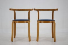 1980s Pair of Danish Stackable Magnus Olesen 8000 Series Chairs