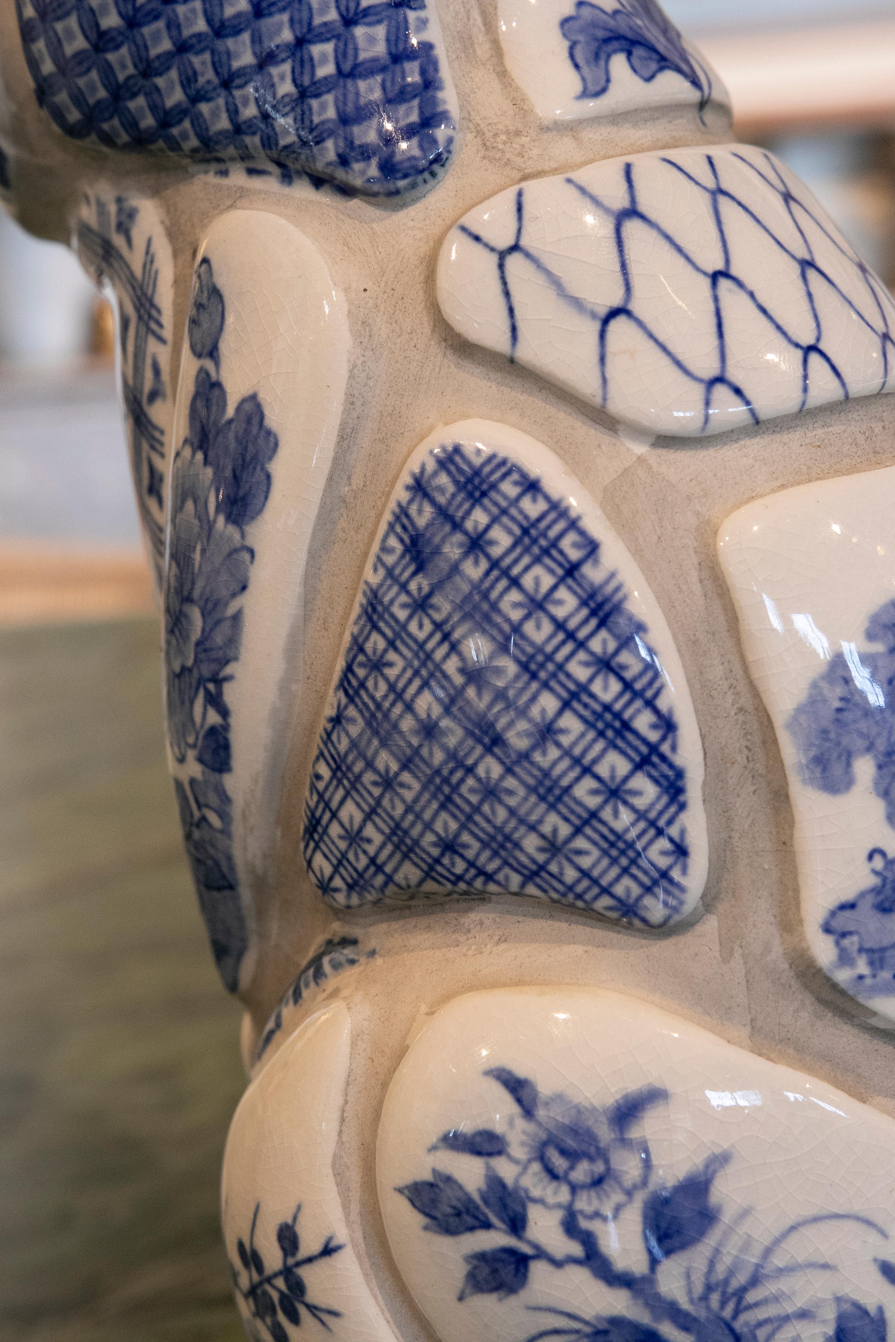 1980s Pair of Delft Ceramic Cats 4