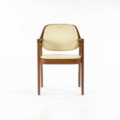 1980s Pair of Don Petitt for Knoll 1105 Bentwood Armchair in Oak with Tan Fabric