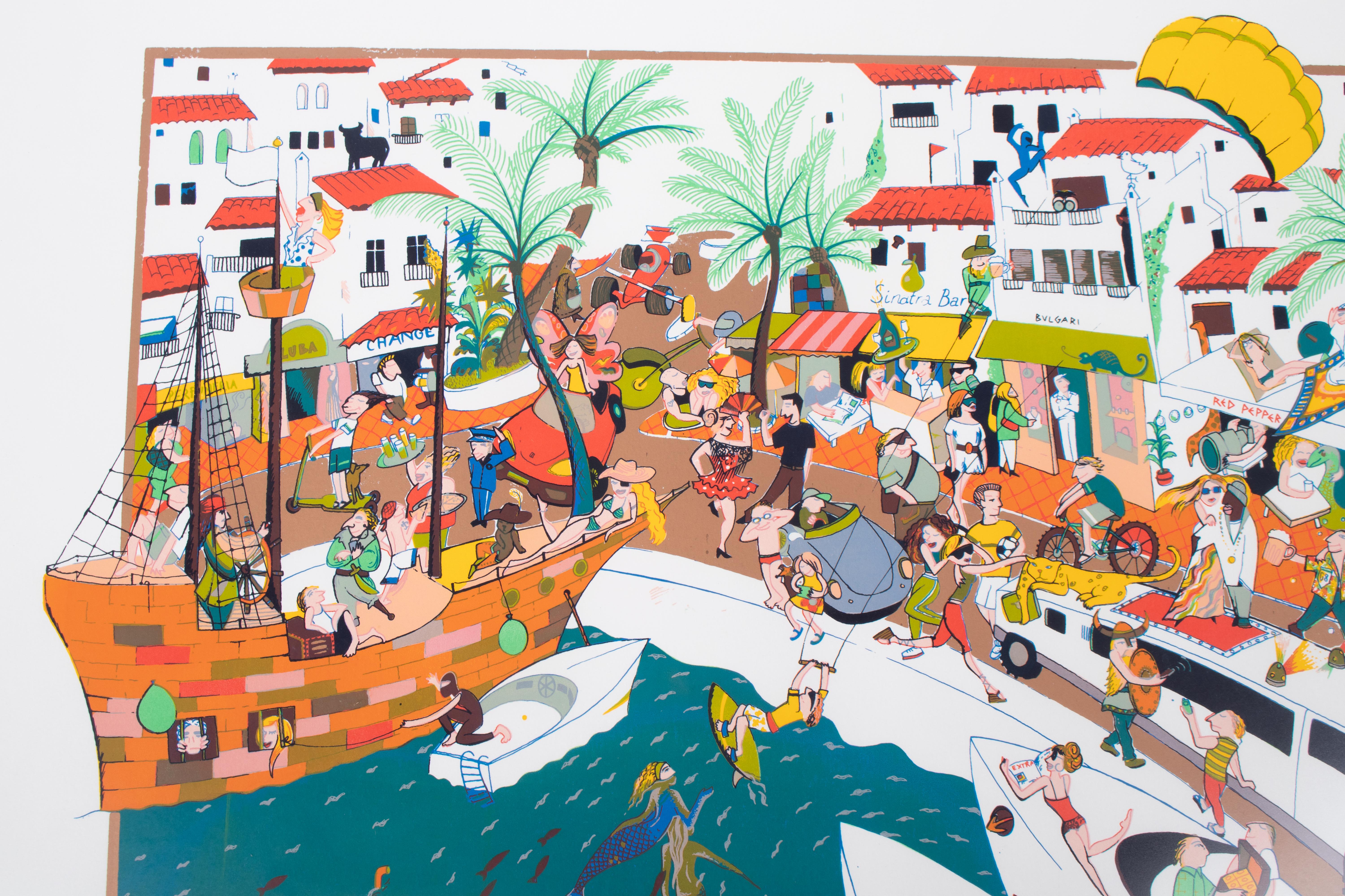 Par de litografías Marbellas Banus Port numeradas y firmadas de los años 80.

Dimensiones con marco: 56 x 76 x 2 cm.