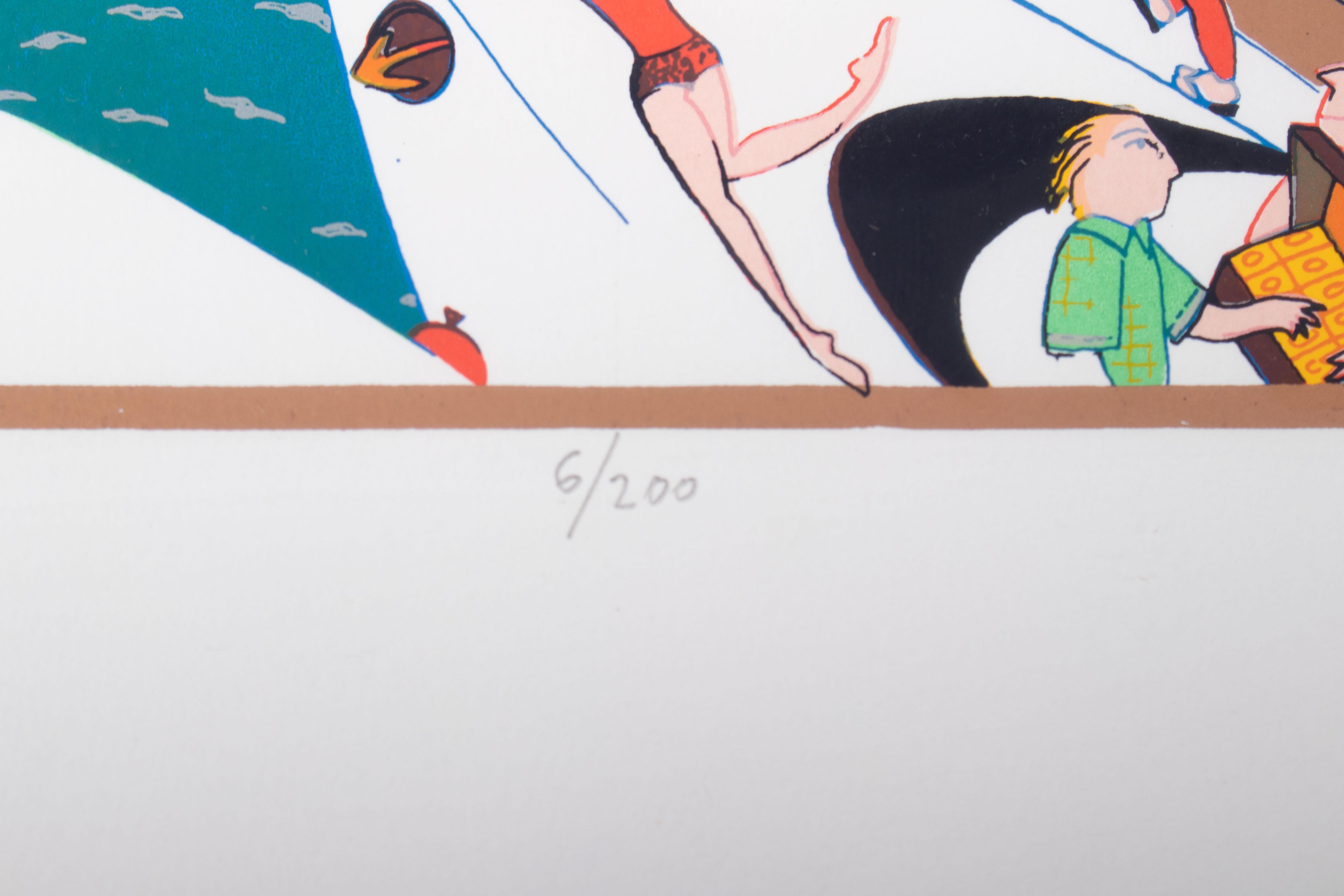 Década de 1980 Pareja de litografías Marbellas Banus Port numeradas y firmadas en venta 1