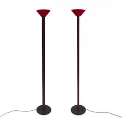 1980s Pair of Memphis Style Floor Lamp Uplighters