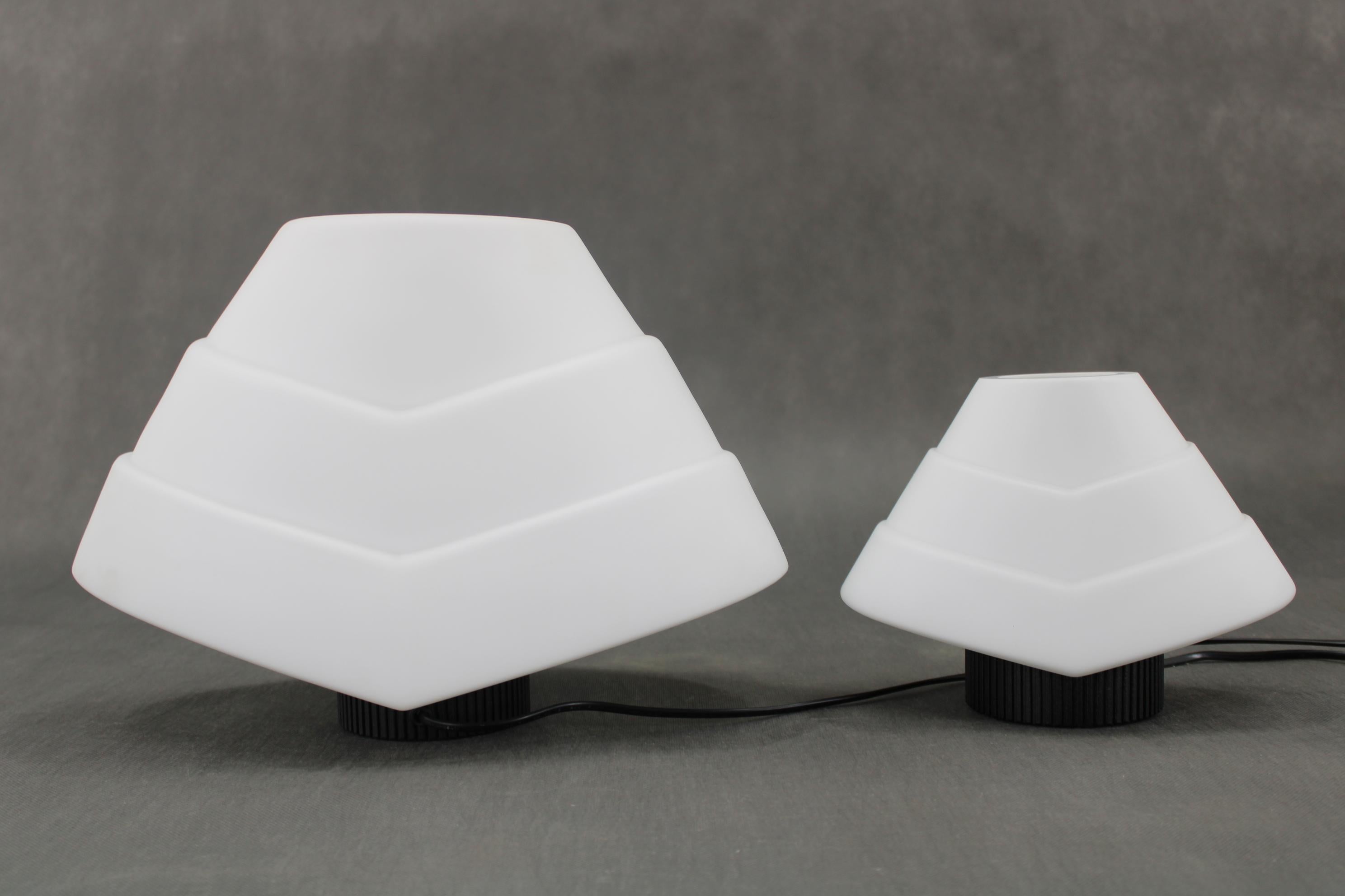 Mid-Century Modern 1980s Pair of Murano Table Lamps , Italy For Sale