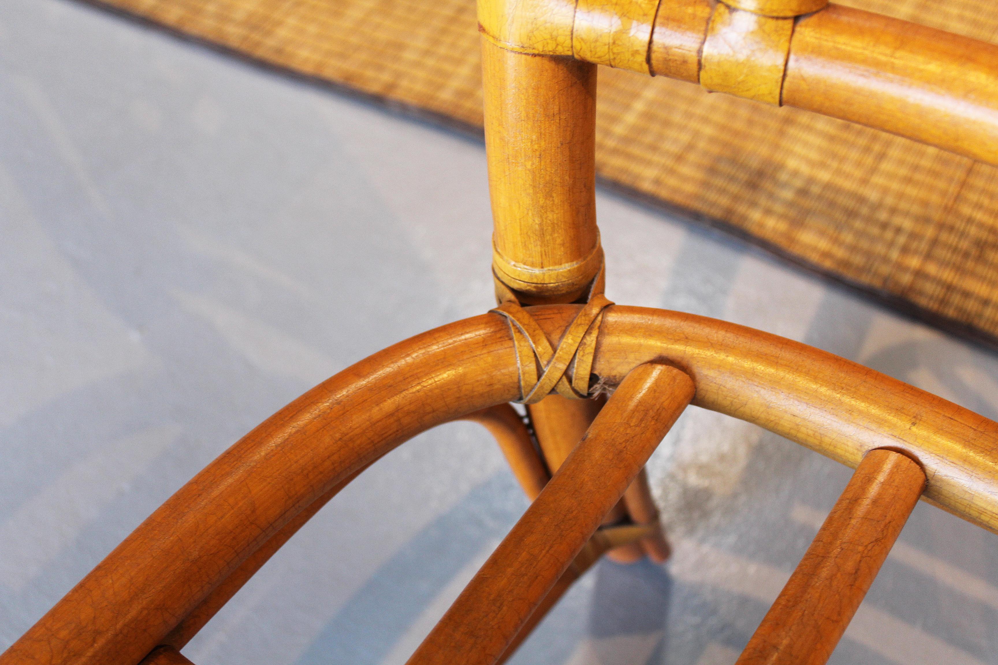 1980s Pair of Oriental Style Bamboo Chairs 5