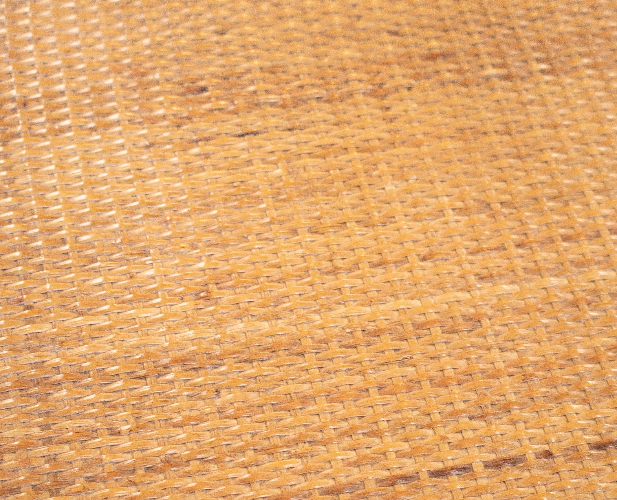 1980s Pair of Philippine Octagonal Bamboo and Rattan Small Tables 5