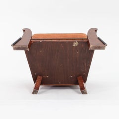 1980s Pair of Postmodern Lounge Chairs by Michael Graves w/ Maple Frames