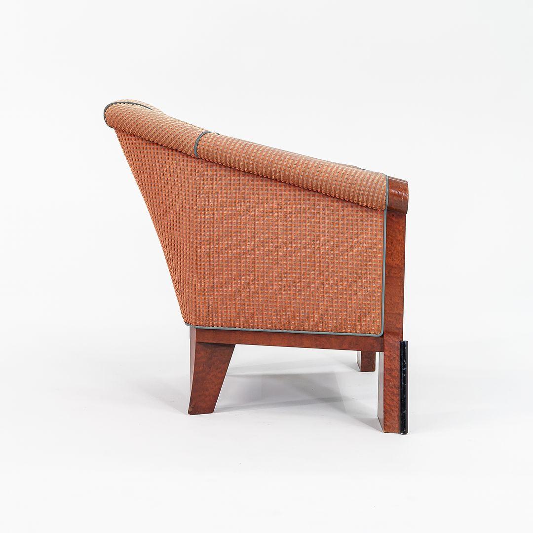 Late 20th Century 1980s Pair of Postmodern Lounge Chairs by Michael Graves w/ Maple Frames For Sale