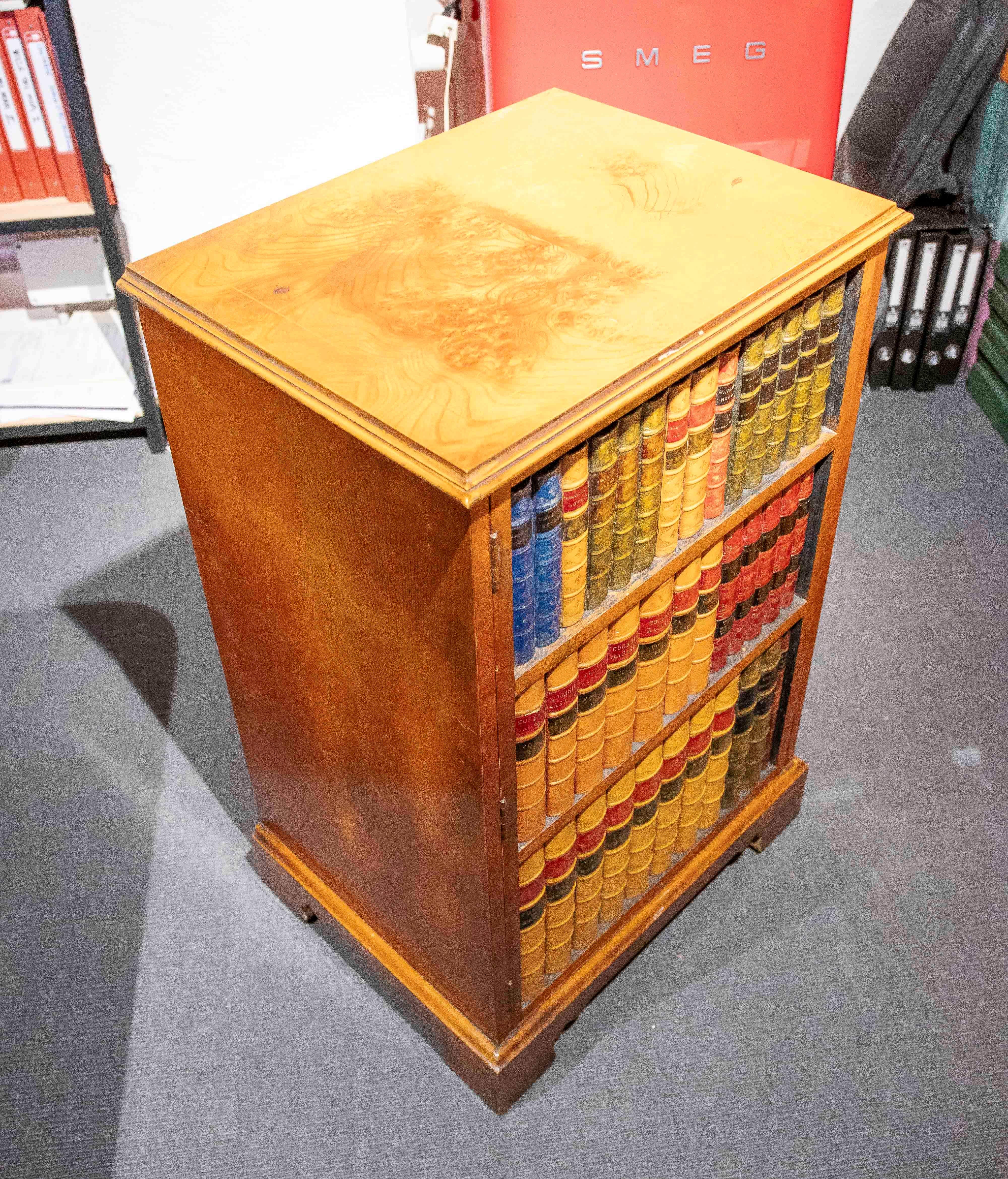 Coppia di mobili Secretaire degli anni '80 con mensole e libreria di design in vendita 9
