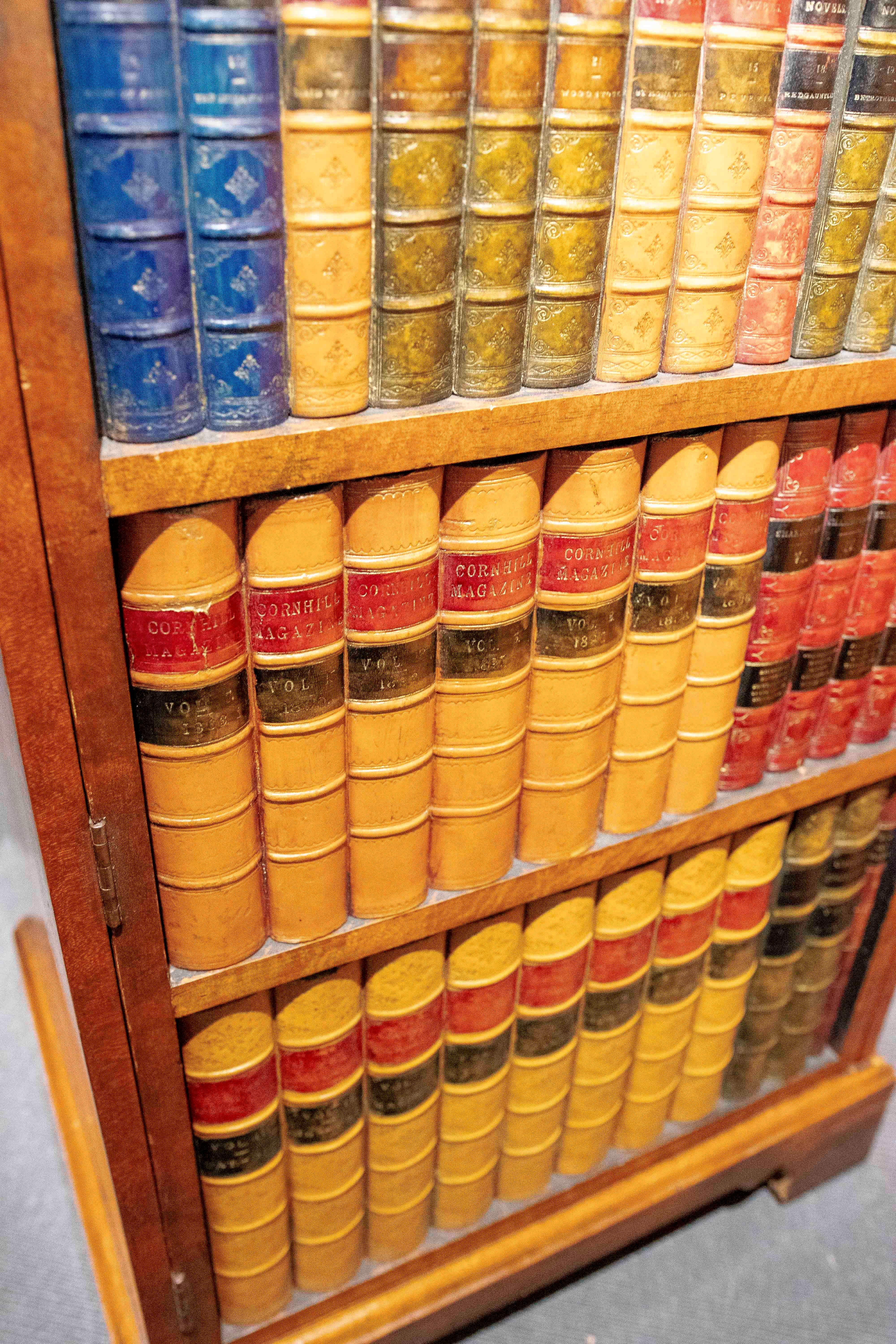 Coppia di mobili Secretaire degli anni '80 con mensole e libreria di design in vendita 13