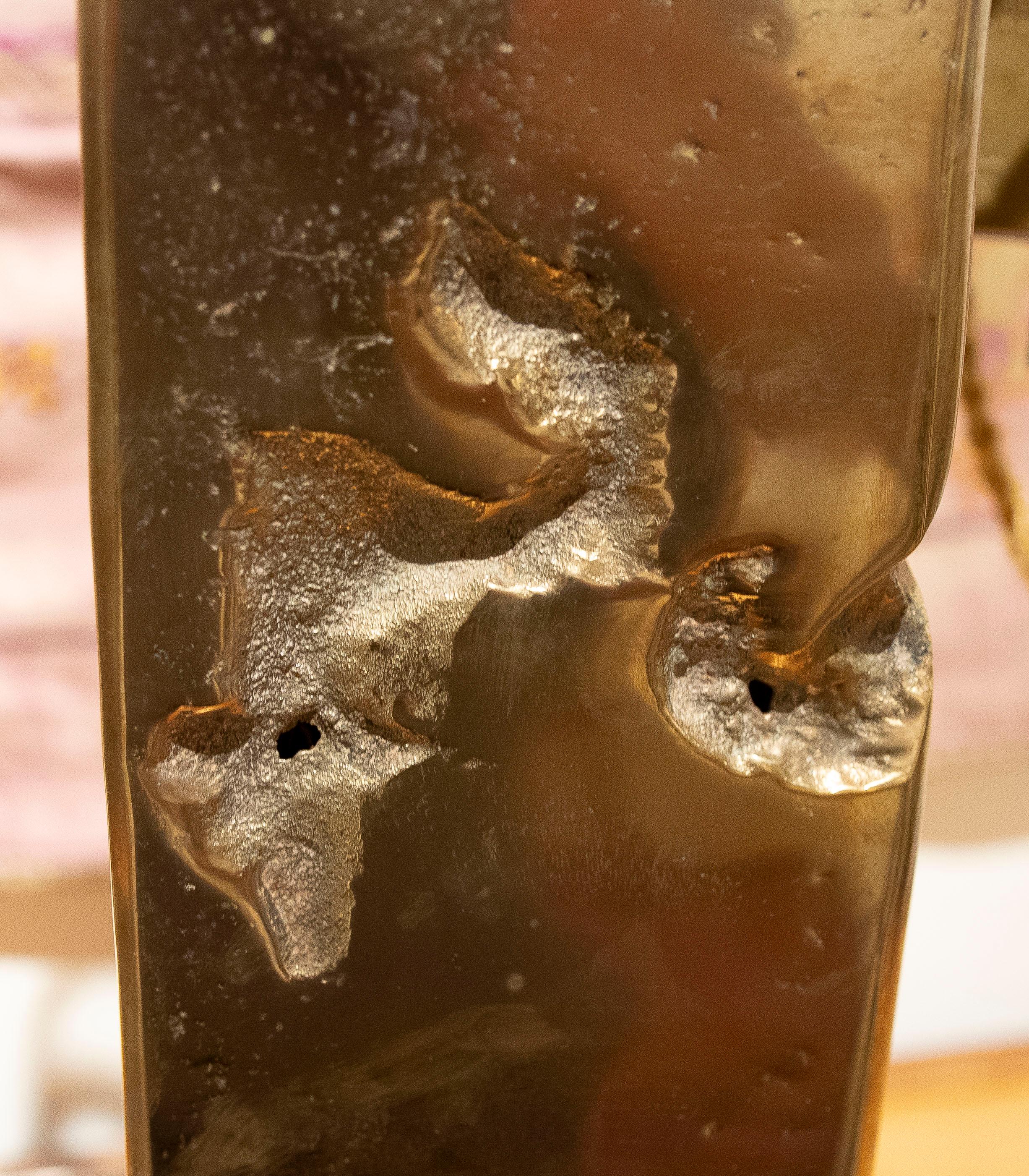 Paire de lampes espagnoles en bronze par l'artiste David Marshall, années 1980 en vente 6