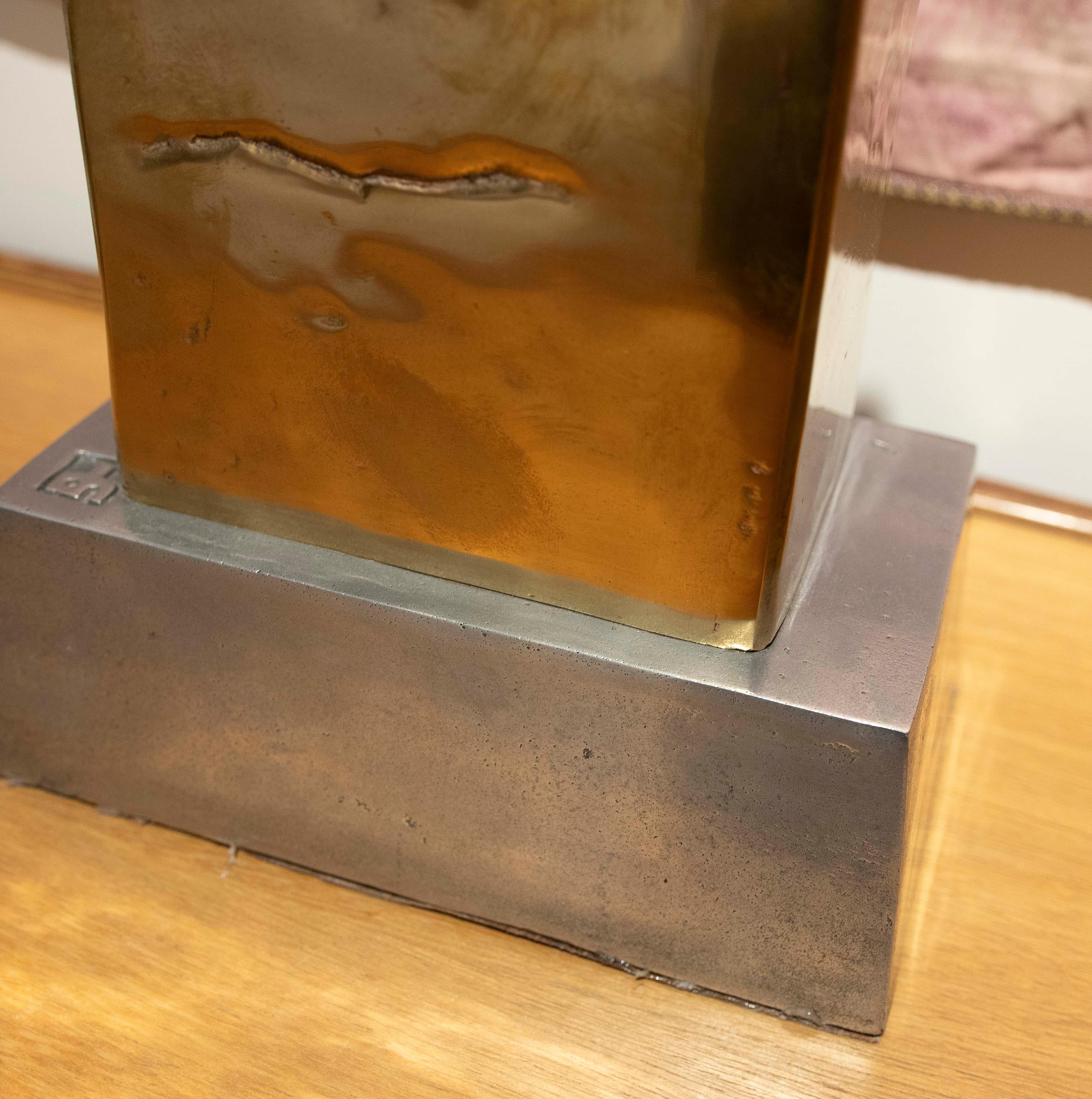Paire de lampes espagnoles en bronze par l'artiste David Marshall, années 1980 en vente 8