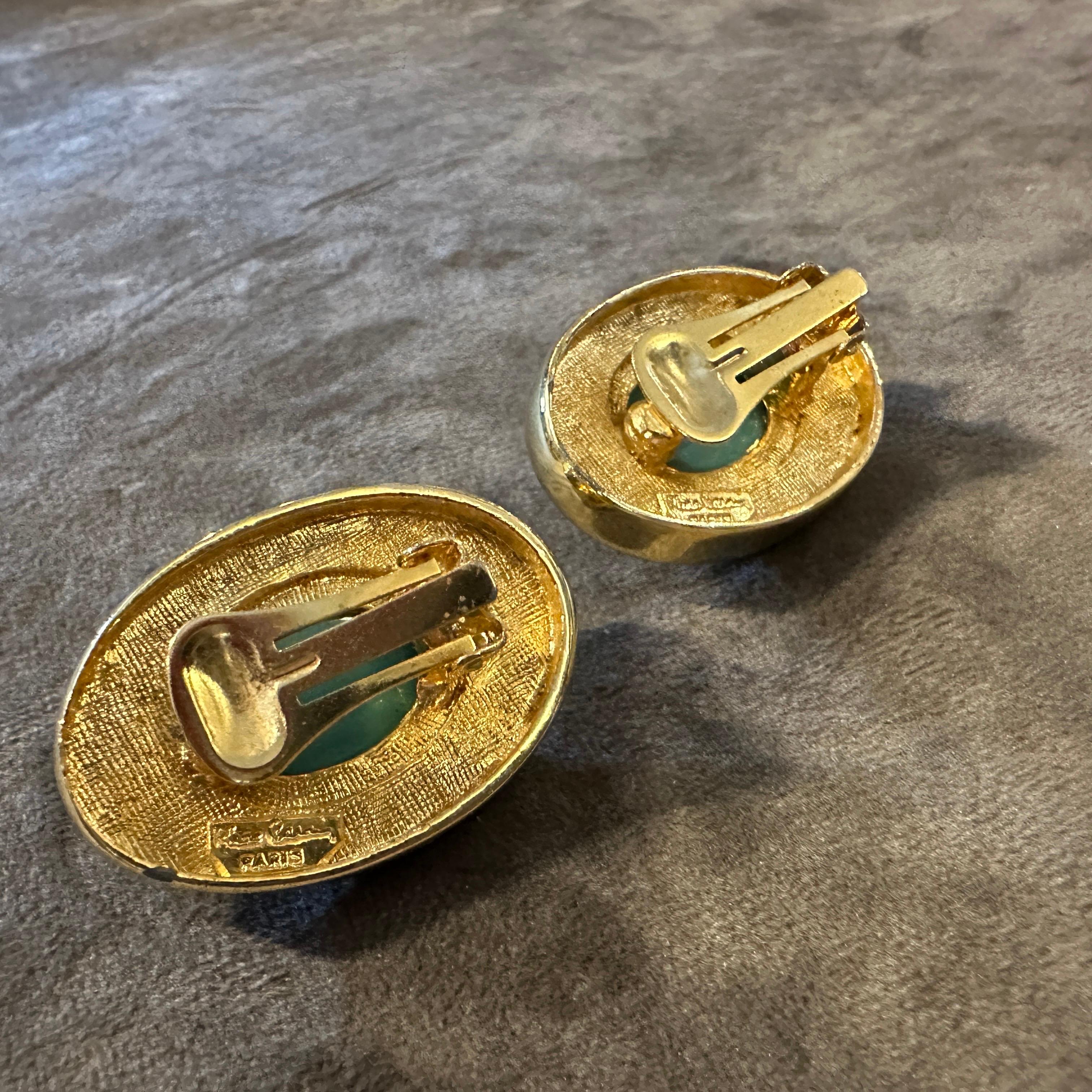 Paire de superbes boucles d'oreilles à clip de Pierre Cardin, datant des années 1980 Excellent état - En vente à Aci Castello, IT