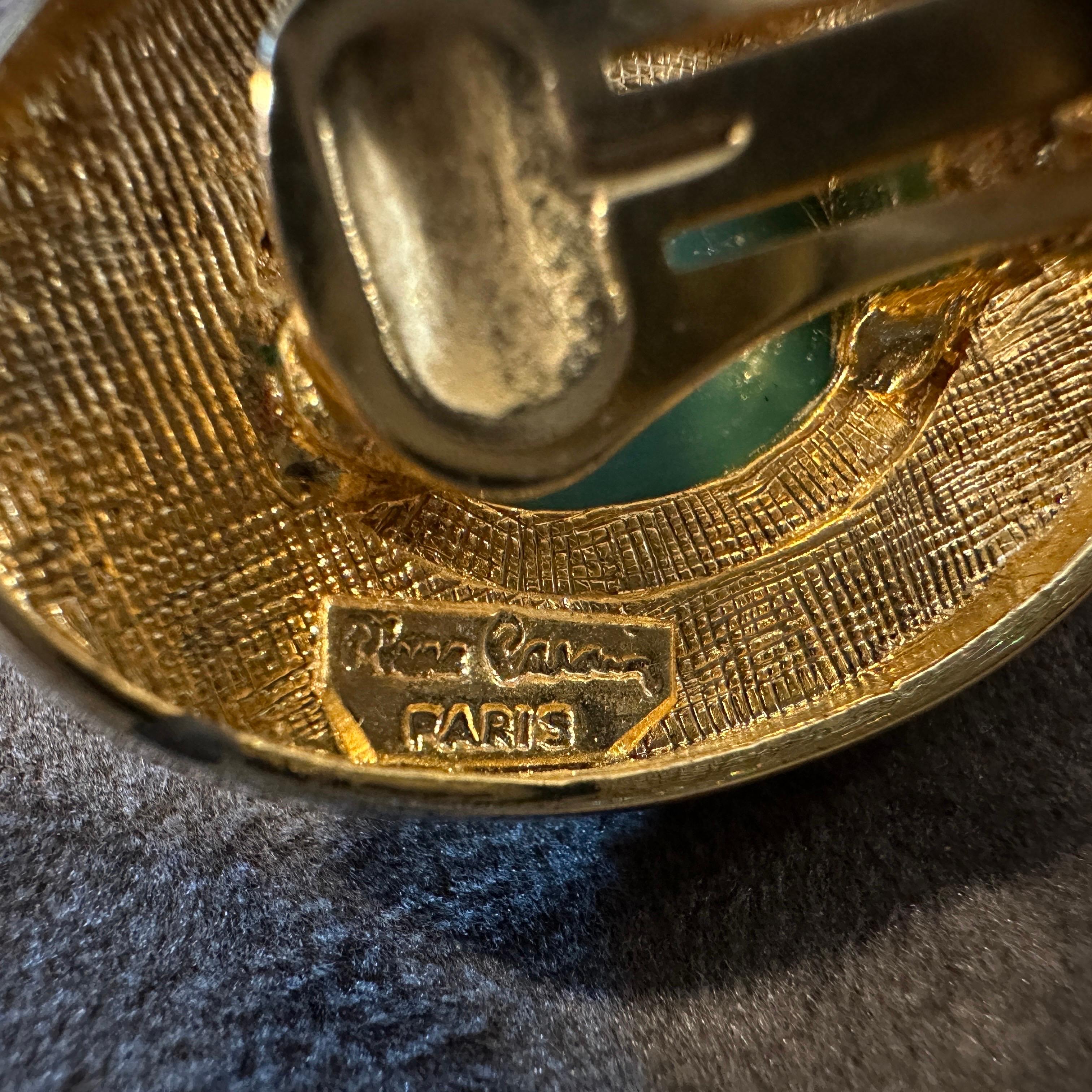 Paire de superbes boucles d'oreilles à clip de Pierre Cardin, datant des années 1980 en vente 3