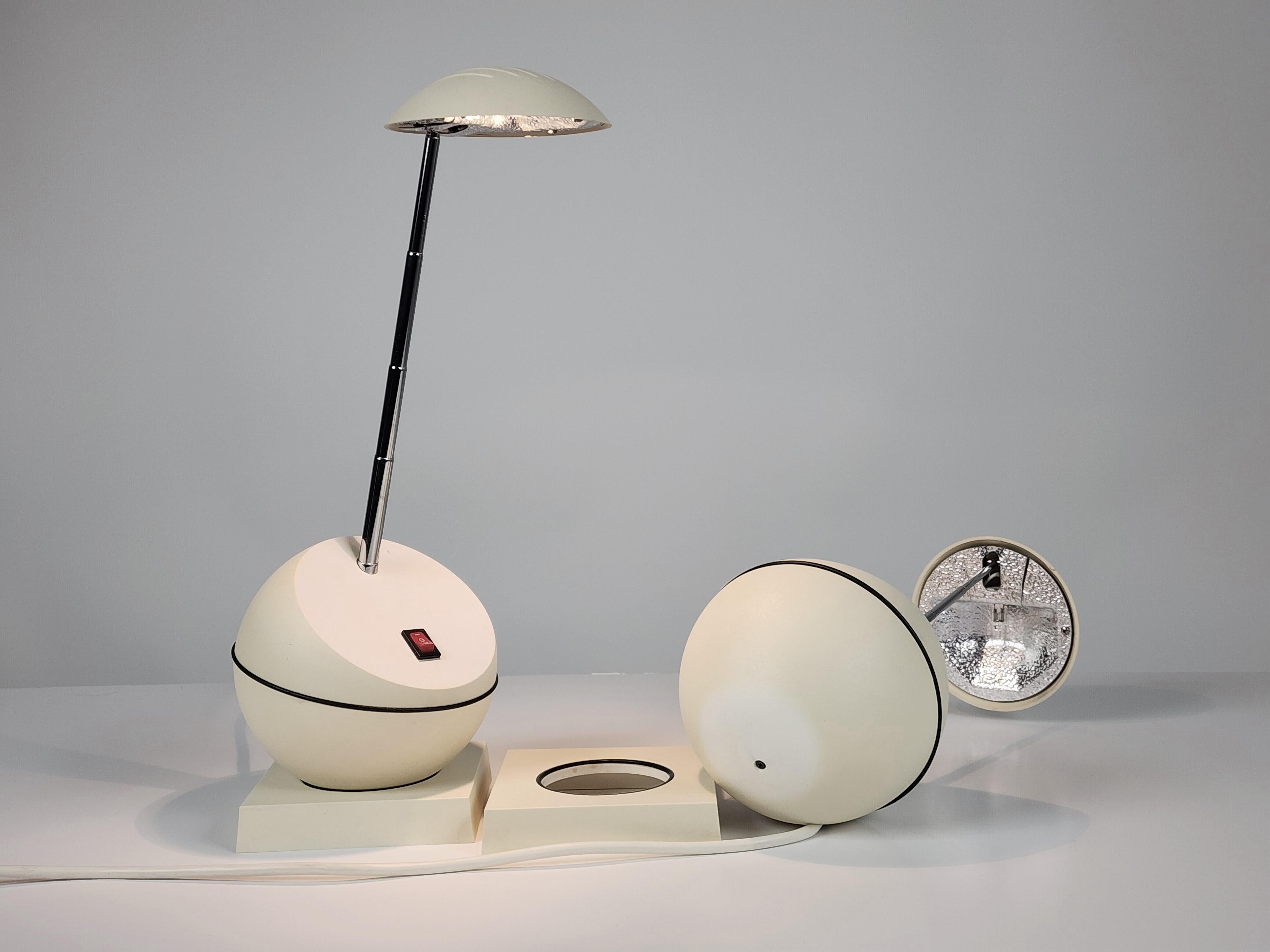 Paire de lampes de table halogènes télescopiques des années 1980, Italie en vente 5