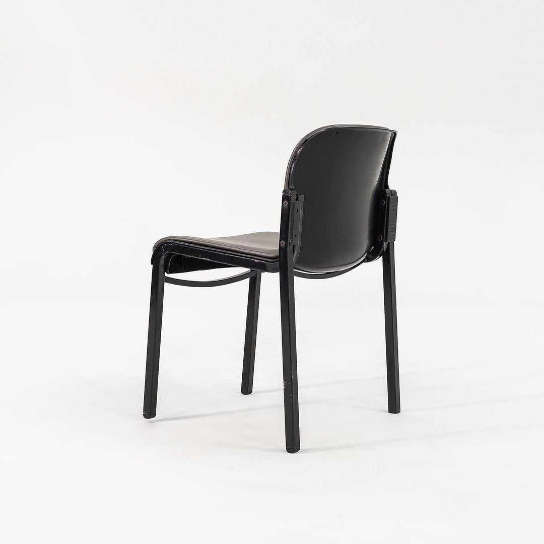 Fin du 20e siècle Paire de chaises d'appoint en cuir gris Thonet des années 1980 en vente